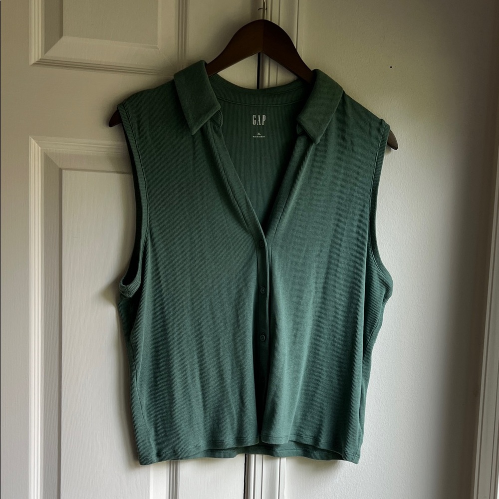 Modern Rib Cropped Polo Shirt